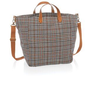 Casual Crossbody Tote - Plaid About You Weave MONOGRAMMED with a "J"